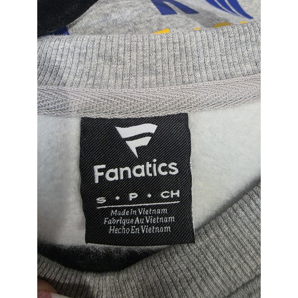 New Men Fanatics Los Angeles Rams Gray Powerful Throw Legacy Crew Sweatshirt S - Picture 9 of 9